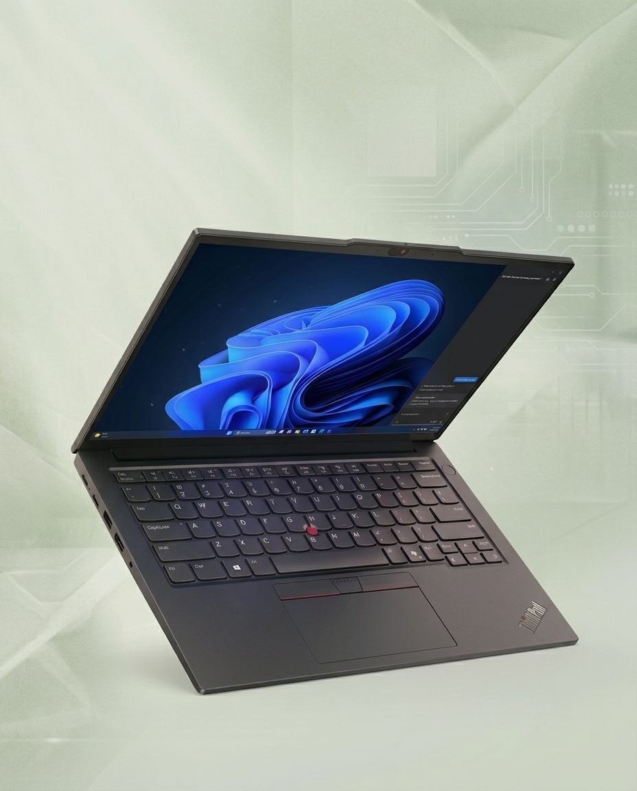 Lenovo ThinkPad E14 G7, the best business laptop for office productivity on a professional desk